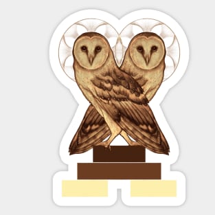 Sacred Owls Sticker